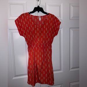 Swan print sun dress